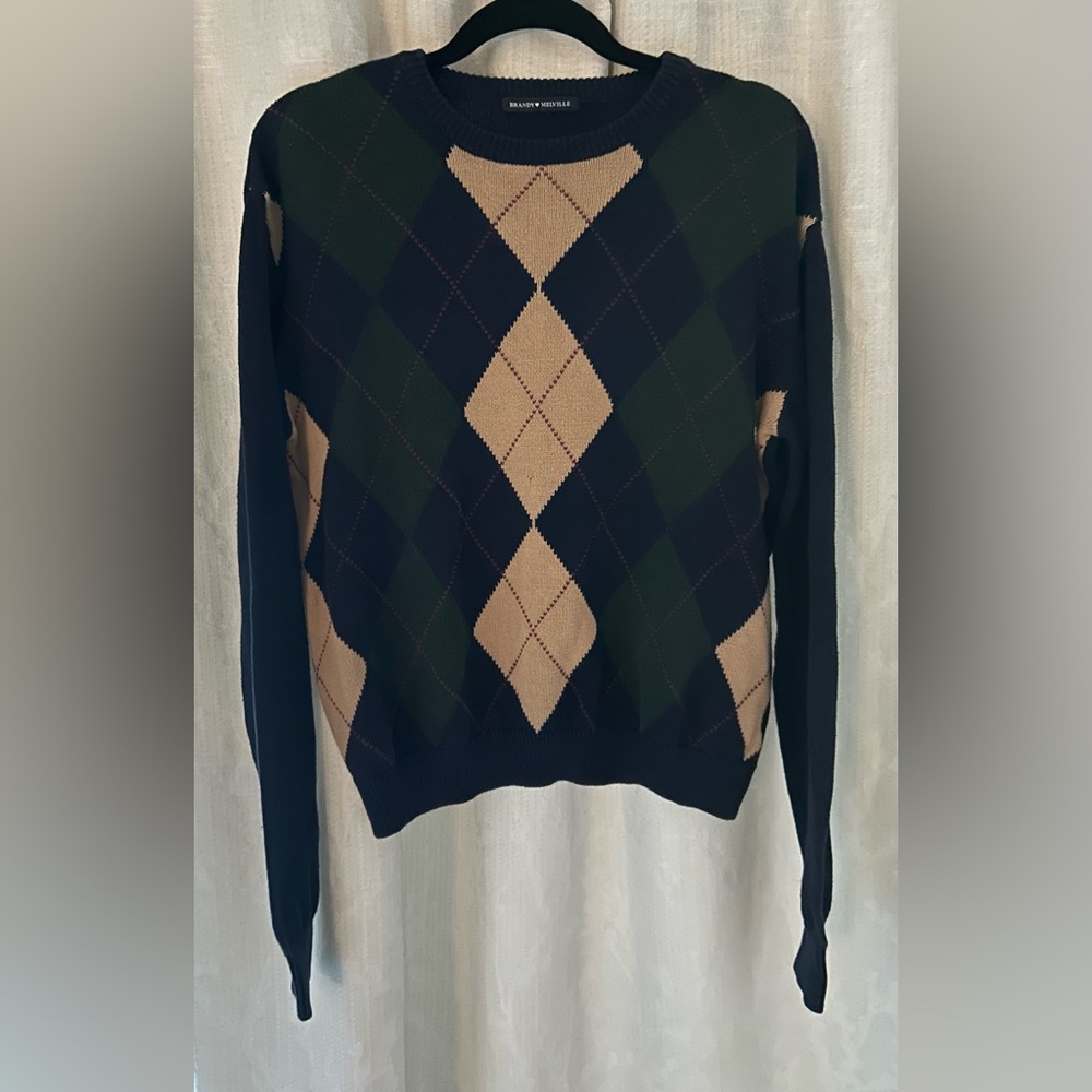 Brandy Melville argyle sweater